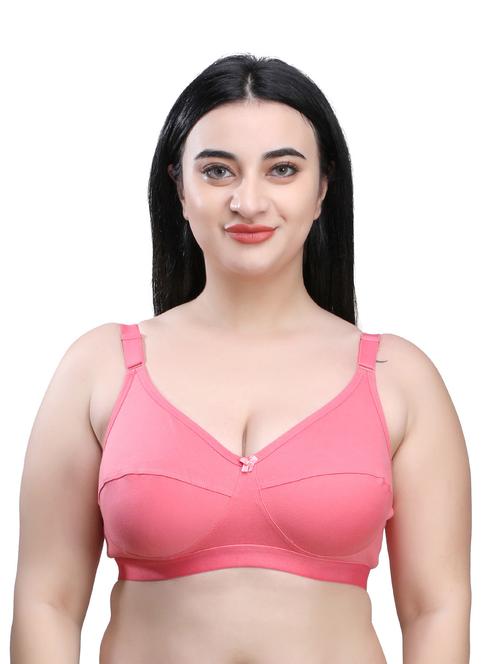 pink solid regular bra - 18657314 - Very Small Image - 1