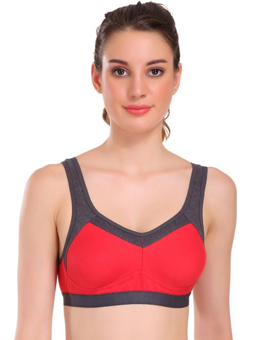 color block non padded sports bra - 18658511 - Very Small Image - 1