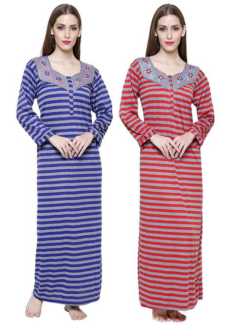 pack of 2 striped nightyv - 18666619 - Very Small Image - 1