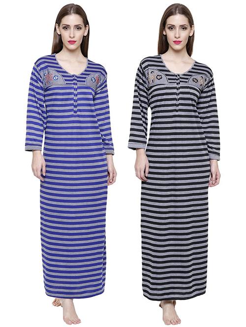 pack of 2 striped nighty - 18666622 - Very Small Image - 1