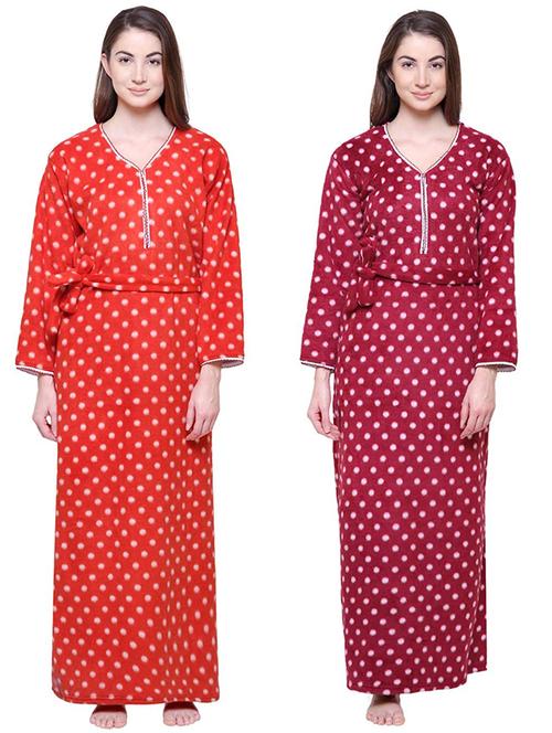 pack of 2 polka dots nighty - 18666646 - Very Small Image - 1