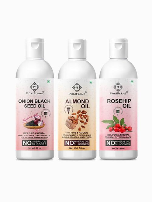 pack of 3 puri flame hair oil - 18672328 - Very Small Image - 1