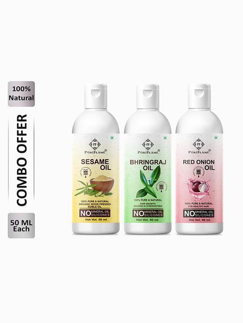 pack of 3 puri flame hair oil - 18672722 - Very Small Image - 1