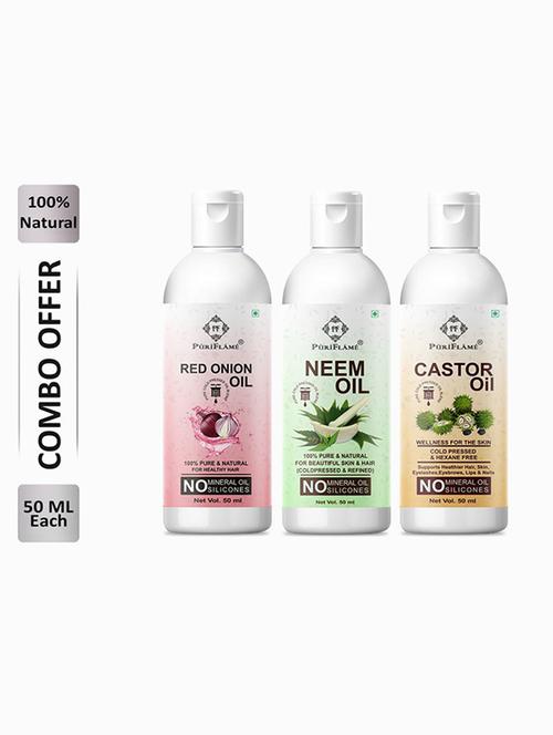 pack of 3 puri flame hair oil - 18672817 - Very Small Image - 1