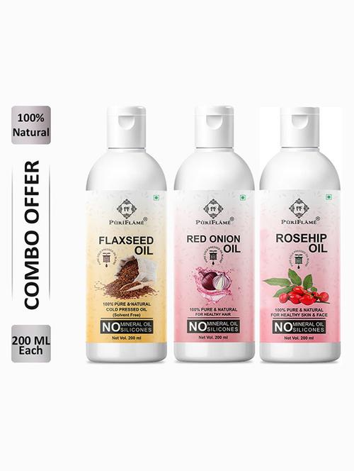 puri flame combo set hair oil - 18675545 - Very Small Image - 1