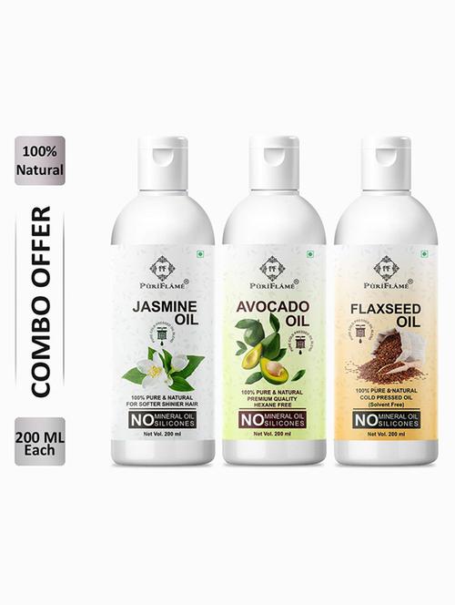 pack of 3 puri flame hair oil - 18675635 - Very Small Image - 1