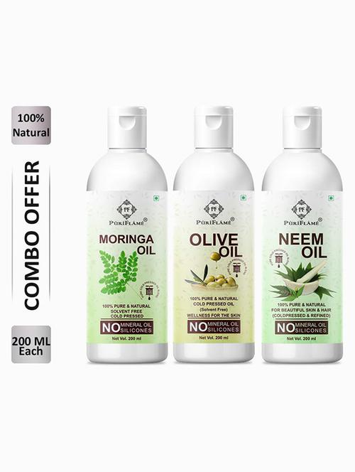 pack of 3 puriflame hair oil - 18675680 - Very Small Image - 1
