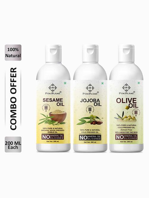 pack of 3 puriflame hair oil - 18675681 - Very Small Image - 1