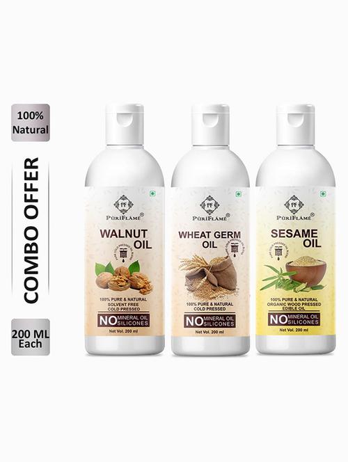 pack of 3 puriflame hair oil - 18675692 - Very Small Image - 1