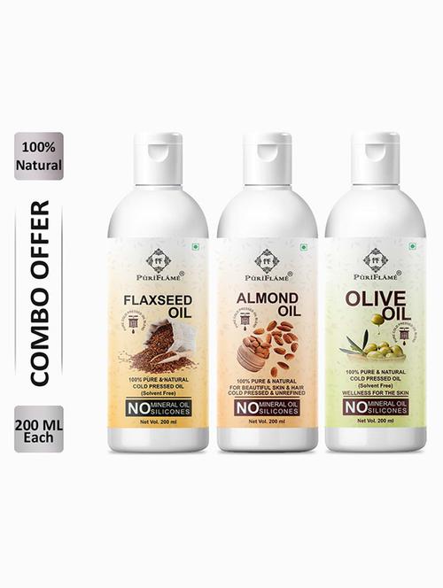 pack of 3 puriflame hair oil - 18675706 - Very Small Image - 1