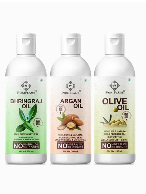 pack of 3 puri flame hair oil - 18676031 - Very Small Image - 1