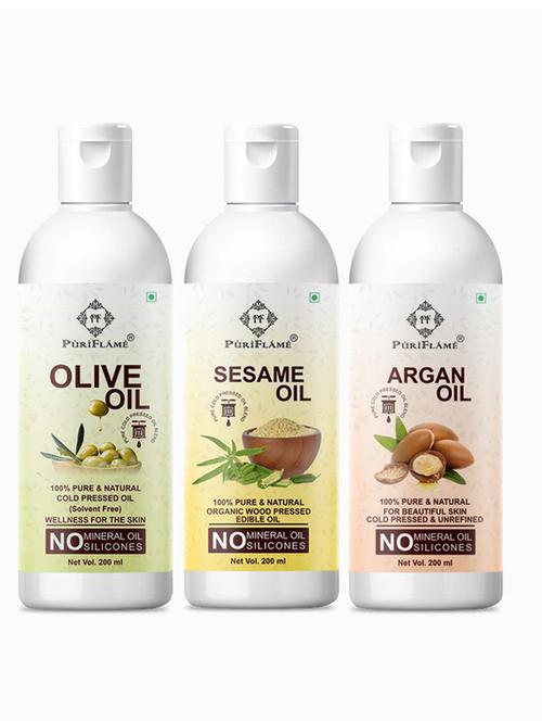 pack of 3 puri flame hair oil - 18676049 - Very Small Image - 1