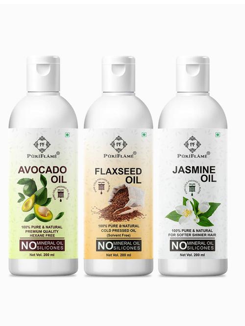 pack of 3 puri flame hair oil - 18676052 - Very Small Image - 1