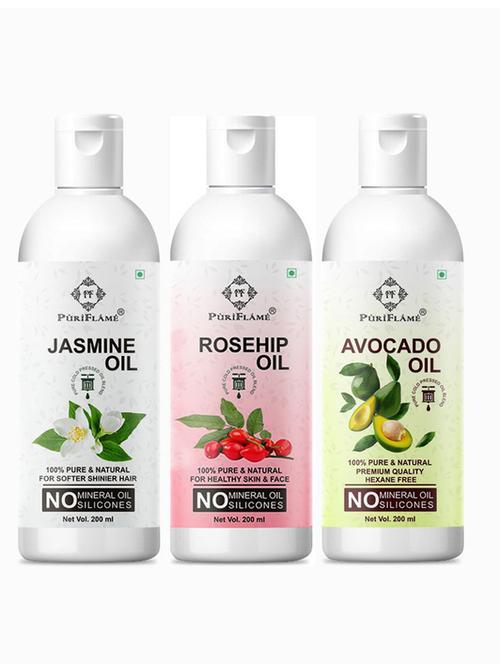 pack of 3 puri flame hair oil - 18676163 - Very Small Image - 1