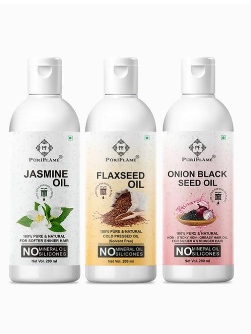 pack of 3 puri flame hair oil - 18676168 - Very Small Image - 1
