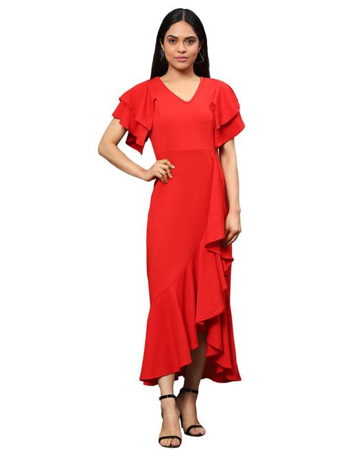 red solid bodycon dress - 18678420 - Very Small Image - 1