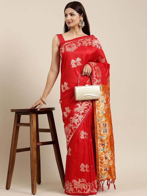 self design jamdani saree - 18678813 - Very Small Image - 1