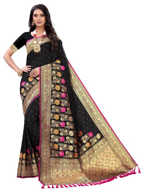 self design paithani saree with blouse - 18678839 - Very Small Image - 1