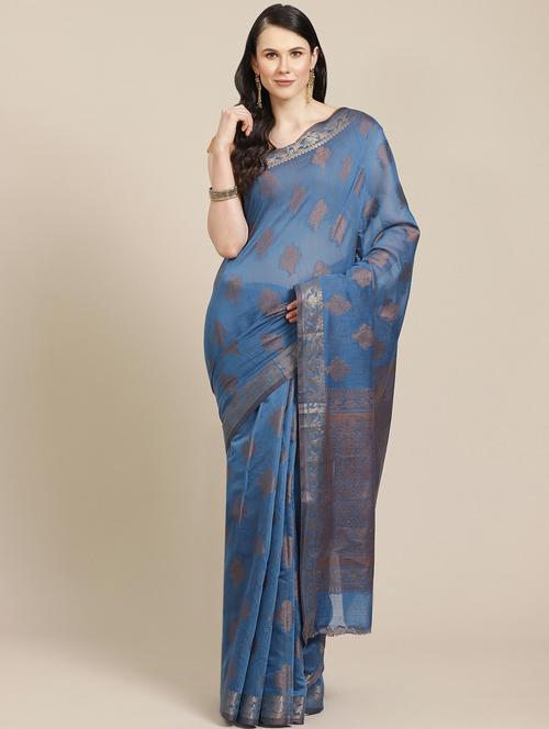 self design jamdani saree - 18678856 - Very Small Image - 1