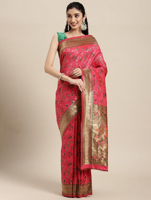 self design paithani saree - 18678914 - Very Small Image - 1