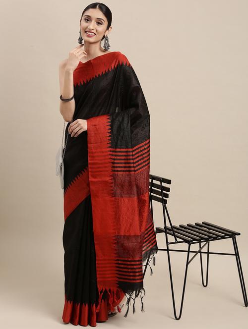 self design silk saree - 18679170 - Very Small Image - 1