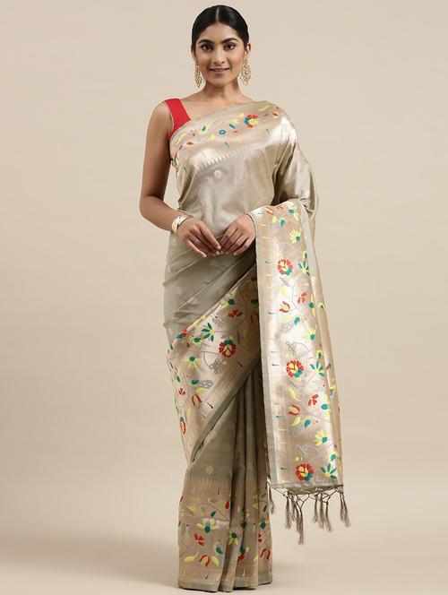 printed self design saree - 18679186 - Very Small Image - 1