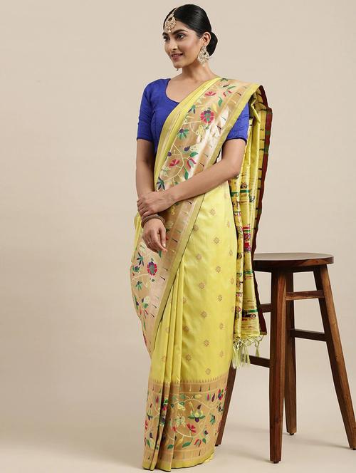 printed self design saree - 18679198 - Very Small Image - 1