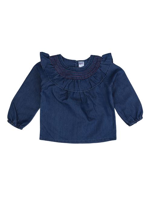 girls round neck top - 18679524 - Very Small Image - 1
