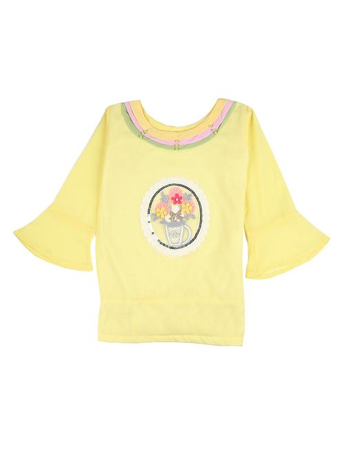 girls round neck top - 18679622 - Very Small Image - 1