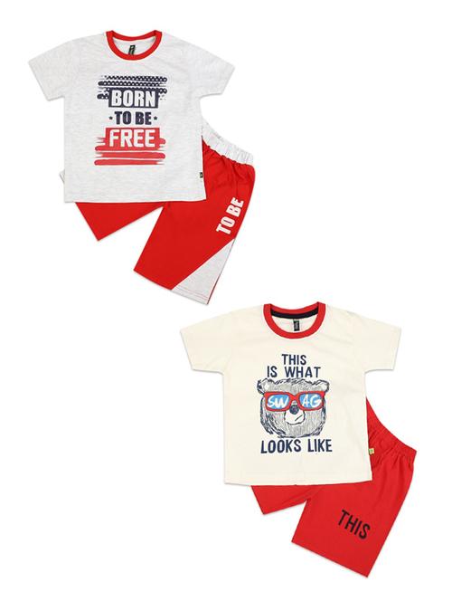 boys pack off 2 printed twin sets - 18679926 - Very Small Image - 1