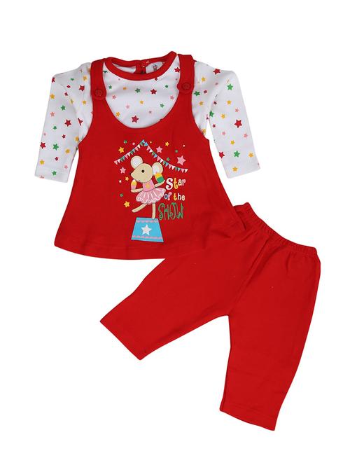 red cotton twin set - 18680044 - Very Small Image - 1