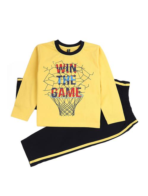 yellow cotton twin set - 18680063 - Very Small Image - 1