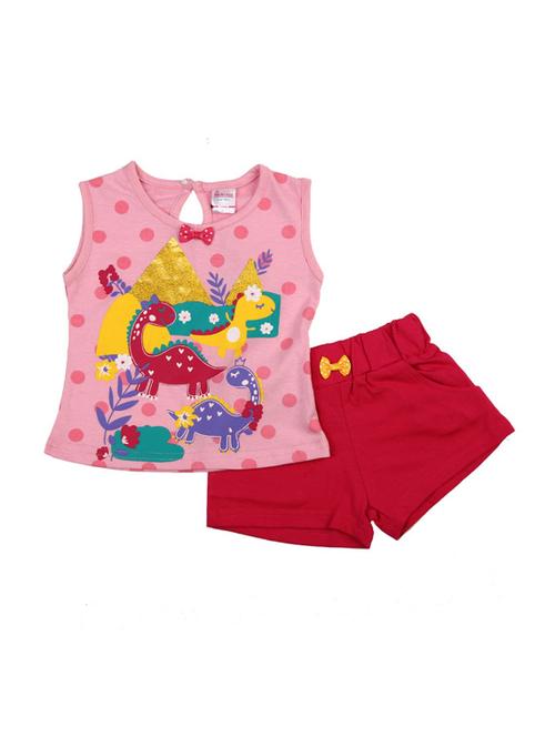 girls printed shorts set - 18680145 - Very Small Image - 1