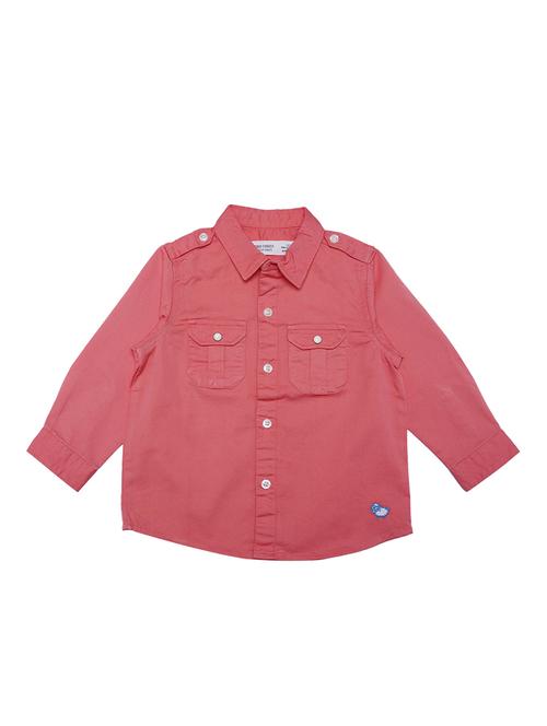 boys pink solid shirt - 18682844 - Very Small Image - 1