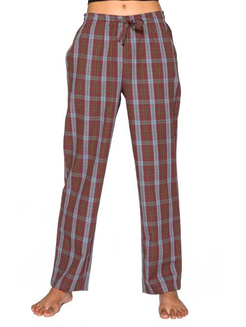 brown checkered pyjama - 18684397 - Very Small Image - 1