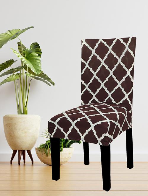 elastic chair cover stretch removable washable short dining chair cover protector seat slipcover pack of 4 - 18684429 - Very Small Image - 1