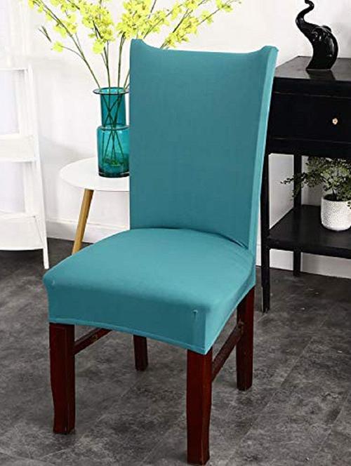 elastic chair cover stretch removable washable short dining chair cover seat slipcover - 18684623 - Very Small Image - 1