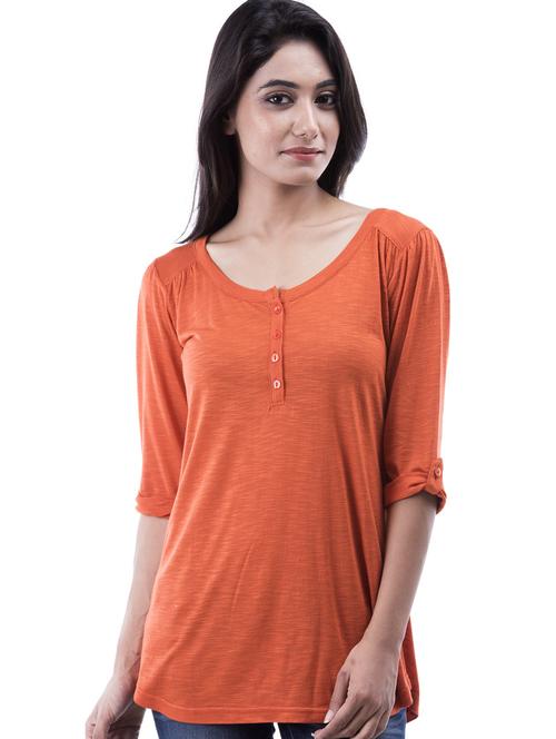 henley neck solid regular tee - 18685004 - Very Small Image - 1