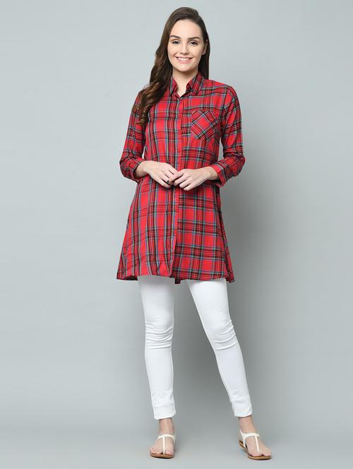multi colored cotton blend regular shirt - 18685029 - Very Small Image - 1