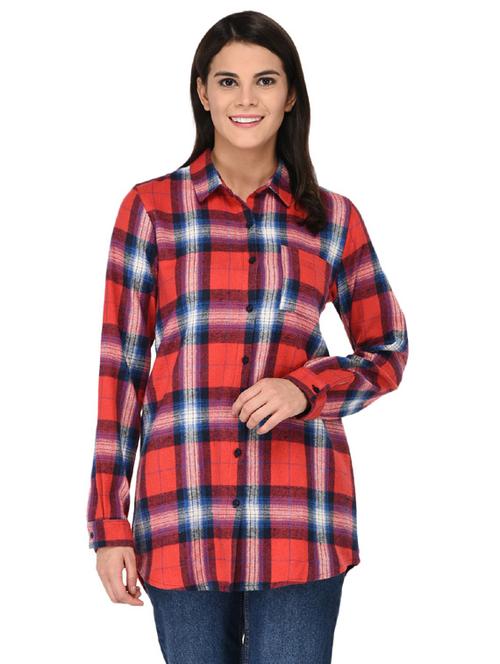 red checkered regular shirt - 18685041 - Very Small Image - 1