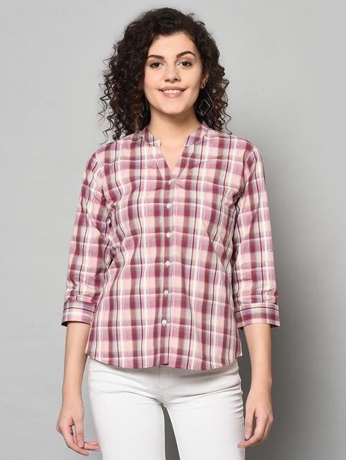 multi colored cotton blend regular shirt - 18685120 - Very Small Image - 1