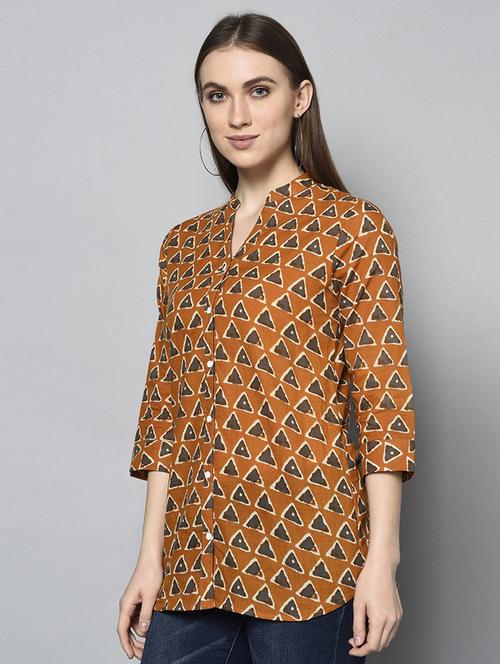 multi colored cotton blend regular shirt - 18685123 - Very Small Image - 1