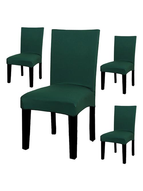 polyester solid elastic chair cover stretch -pack of 4 - 18685239 - Very Small Image - 1
