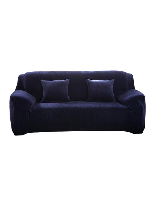 universal sofa cover big elasticity cover for couch flexible stretch sofa slipcover (blue -four seater 230-300 cm) - 18685497 - Very Small Image - 1
