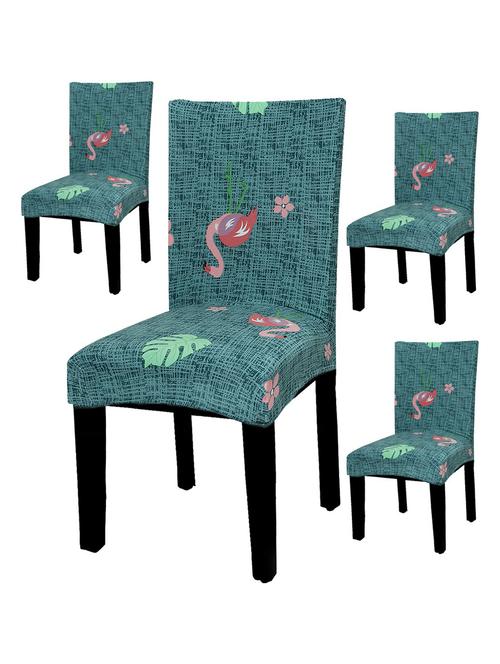 pack of 4 printed chair cover combo - 18685609 - Very Small Image - 1
