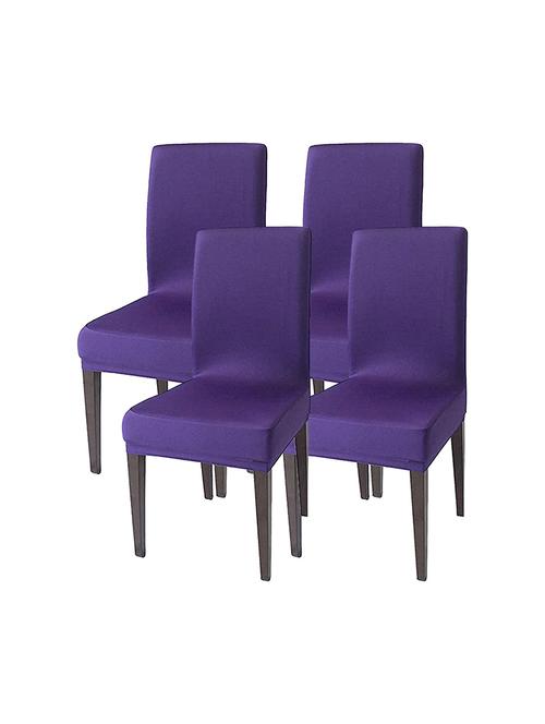 pack of 4 solid chair cover combo - 18685615 - Very Small Image - 1