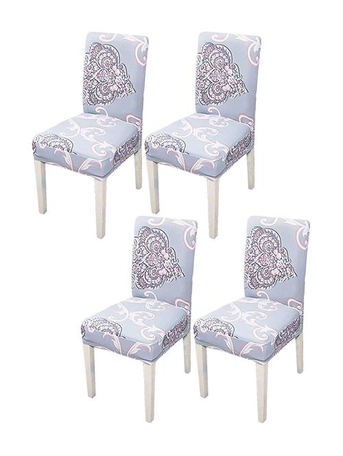 pack of 4 printed chair cover combo - 18685617 - Very Small Image - 1
