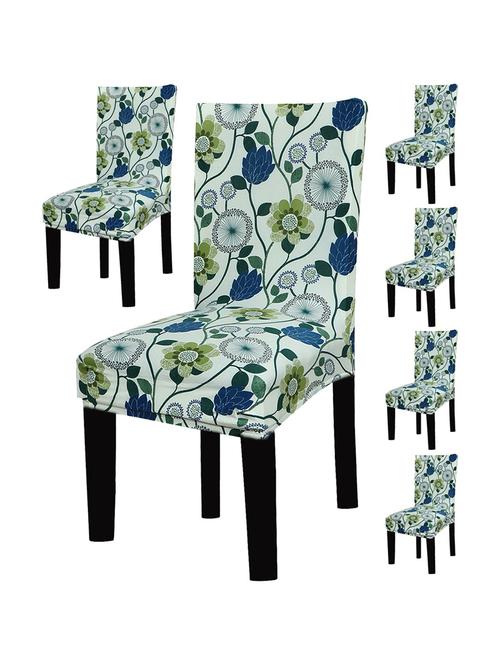 pack of 6 printed chair cover combo - 18685620 - Very Small Image - 1