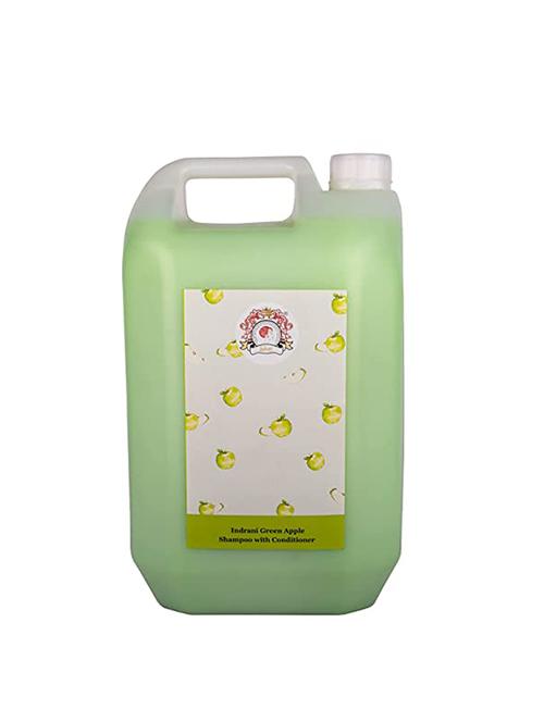 indrani green apple shampoo with conditioner for women to reduce hair fall, promote hair growth, control dandruff 5kg - 18686189 - Very Small Image - 1