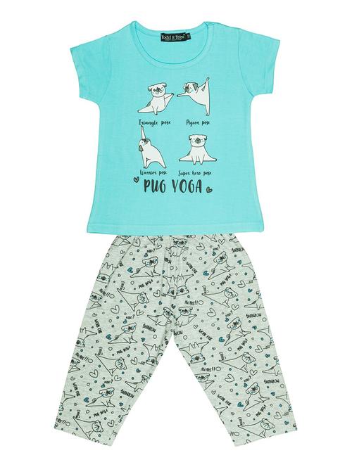 girls printed full length set - 18686309 - Very Small Image - 1